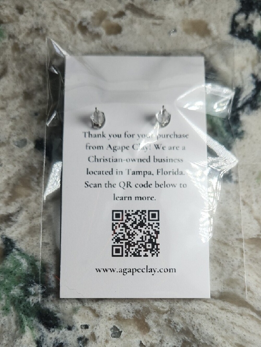 Beige Coffee Cup Dangle Earrings with Brown Bean Studs - Picture 2 of 2